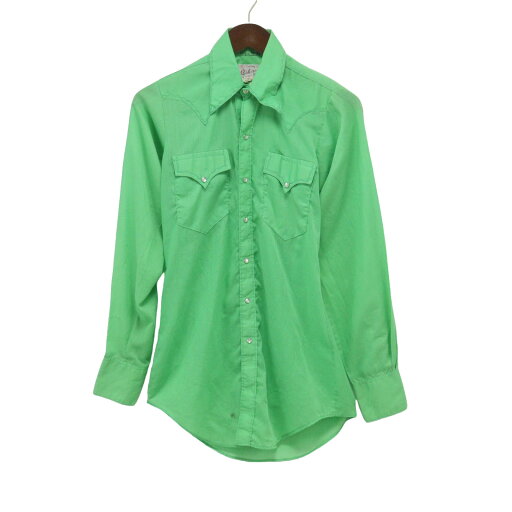TRU-WEST 長袖シャツ シャツ 緑 【中古】 TRU-WEST 長袖シャツ シャツ 緑 【中古】