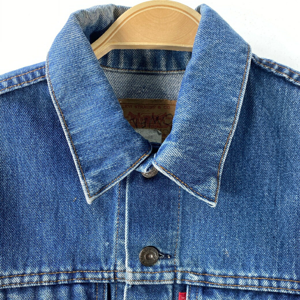 Levi's リーバイス ブルー 青 バックプリント Gジャン ジャケット サイズその他 【中古】