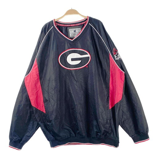 COLOSSEUMATHLETIC コロシアムアスレチックス 黒 赤 ワッペン ナイロンジャケット アウター サイズXXL ブラック MADE IN CHINA 【中古】 COLOSSEUMATHLETIC コロシアムアスレチックス 黒 赤 ワッペン ナイロンジャケット アウター サイズXXL ブラック MADE IN CHINA 【中古】