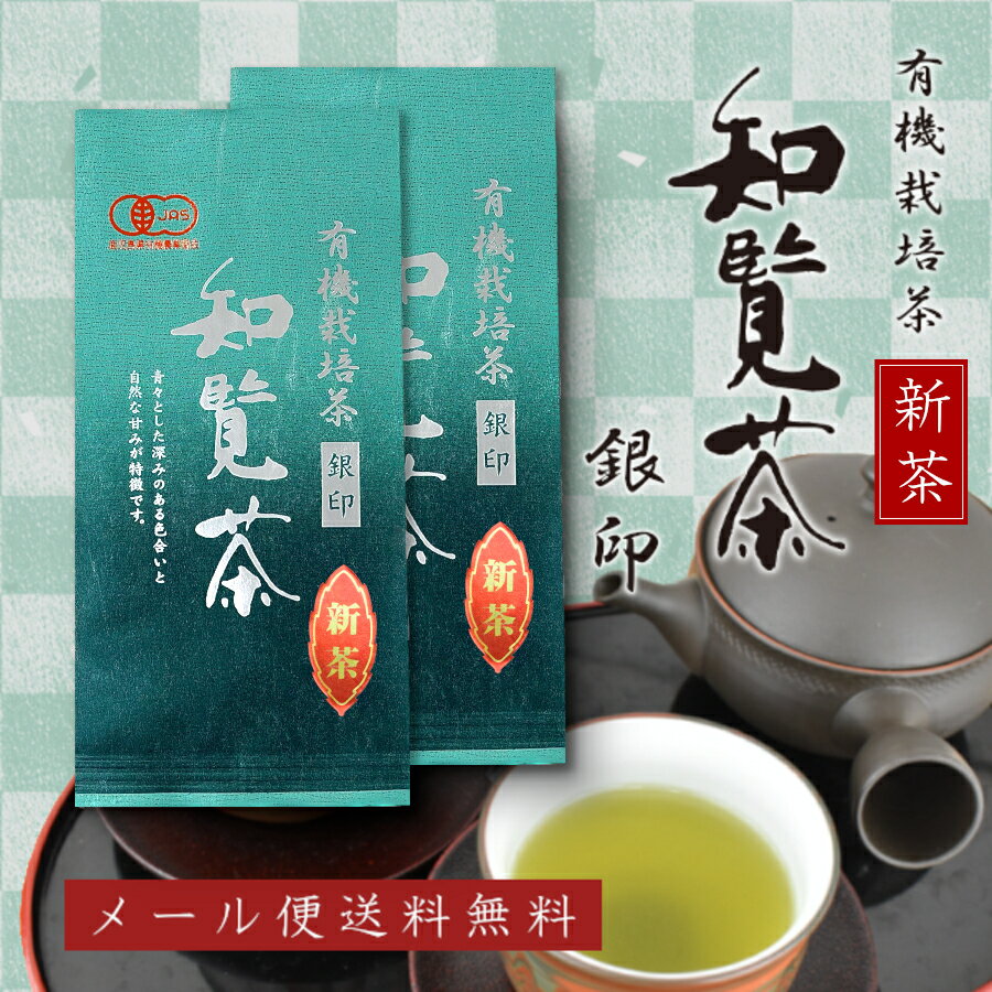 【 新茶予約 】 有機栽培茶 知覧茶 銀印 深むし茶 100g×2本セット JAS認定 オーガニック 日本茶 お茶 緑茶 無農薬 一番茶 産地直送 安心 安全 メール便送料無料 ギフト 2023 RSL