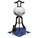 盆提灯 盆ちょうちん 玉雲堂 (銘木鉄刀木 絹二重絵入12号 桐箱入) 電気コード式 高さ92cm 初盆 新盆 銘木行灯 行灯 お盆 提灯