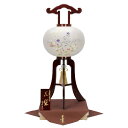 盆提灯 盆ちょうちん 玉雲堂 (銘木花梨 絹二重絵入11号 箱入) 電気コード式 高さ85cm 初盆 新盆 銘木行灯 行灯 お盆 提灯