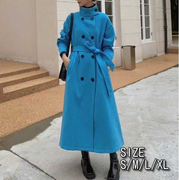 【4月1日限定！クーポンで20%OFF+ポイント20倍】きれいめレディースファッション韓国ファッション韓国服アウターチェスターコートロングコートシングルブレスト30代40代50代