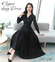 きれいめ ワンピース 20代 30代 40代 50代 レディースファッション 大きいサイズ M/L/XL/2XL(3L)/3XL(4L) カシュクール風ブイネッ...