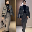 きれいめ レディースファッション ツィード セットアップ レディース S/M/L/XL ツィードセットアップ 20代 30代 40代 50代 60代春服 秋服 ...