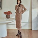 楽天1位きれいめ レディース 50代 ファッション ツィード レディースファッション セットアップ レディース S/M/L/XL/2XL ツィードレディースファ...