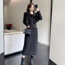 きれいめ レディースファッション ツィード セットアップ S/M/L/XL ツィードセットアップ 20代 30代 春服 秋服 冬服 カジュアル お洒落 お出かけ...