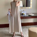 ゆったりと着れる 夏のロングきれいめワンピース 30代きれいめ レディース ファッション 大きいサイズ S~XL マキシ丈 アプリコット ブラック