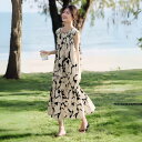 きれいめワンピース 30代 大きいサイズ S/M/L/XL/2XL 柄あり リゾートファッション シック 大人の女性 落ち着いた色 40代 50代 ファッション...
