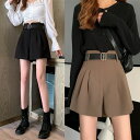 楽天1位きれいめ レディース ファッション ショートパンツ レディース ショート 無地 ハイウエスト シンプル おしゃれ かわいい カジュアル ガーリー お出か...