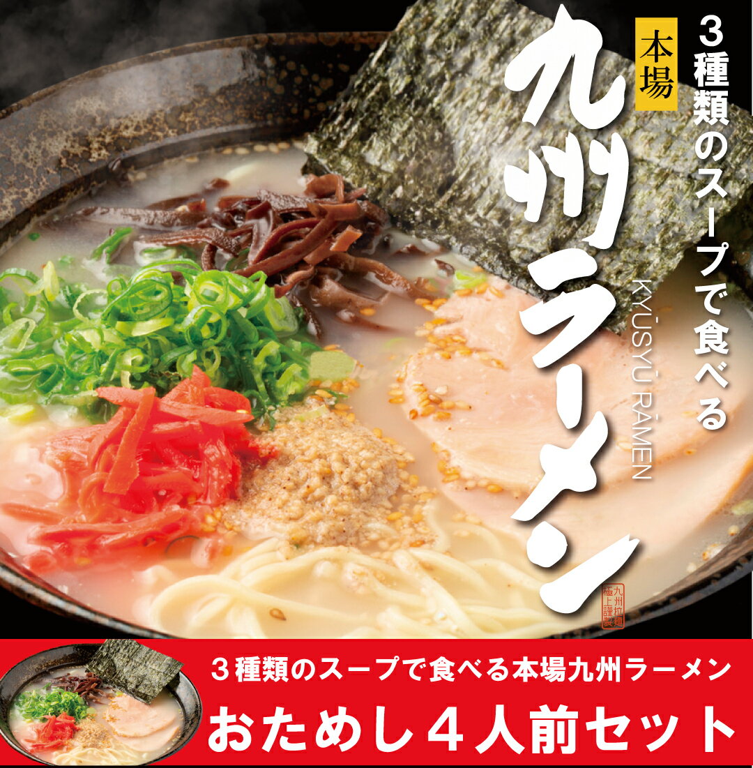 訳あり 九州 ラーメン 4人前 お試し ポスト投函 ポイント消化 送料無料 食べ比べ 本場 豚骨ラーメン トンコツ とんこつ 鴨スープ あごだしラーメン あごだしスープ あごベース 鴨ベース 自家用 おためし 税抜1000円ポッキリ 1000円