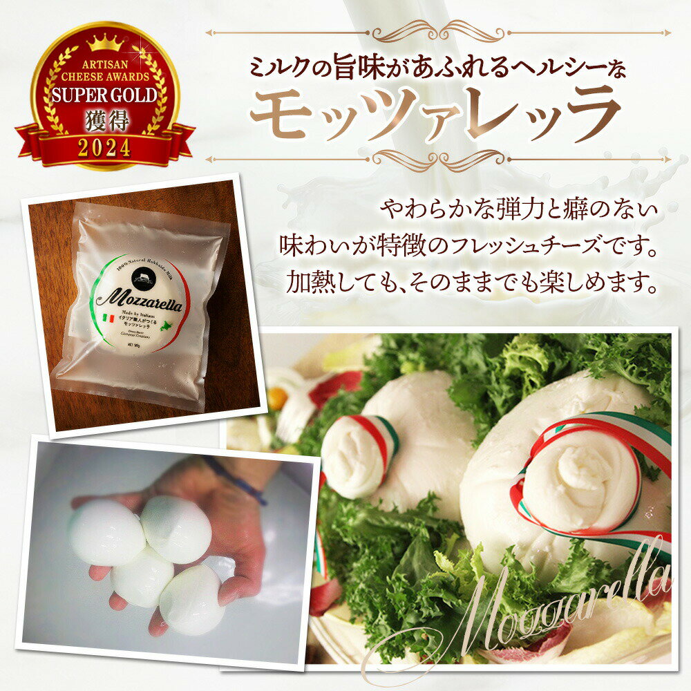 超金賞受賞 イタリアのチーズ職人がつくる モッツァレッラ チーズ 100g(2/3/5個)おつまみ チーズ 送料無料 食べ物 内祝いお返し 誕生日プレゼント ホワイトデーのお返し ギフト オードブル ごちそう お土産 北海道土産 食品 北国からの贈り物