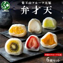 覚王山フルーツ大福 弁才天 6種セット 季節のフルーツ 大福 旬 果物 詰め合わせ ランダム 糸付き 白餡 スイーツ 父の日ギフト 食べ物 プレゼント お菓子 和菓子 お中元ギフト 人気 お土産 名古屋土産 お取り寄せグルメ 御中元 gift set 送料無料