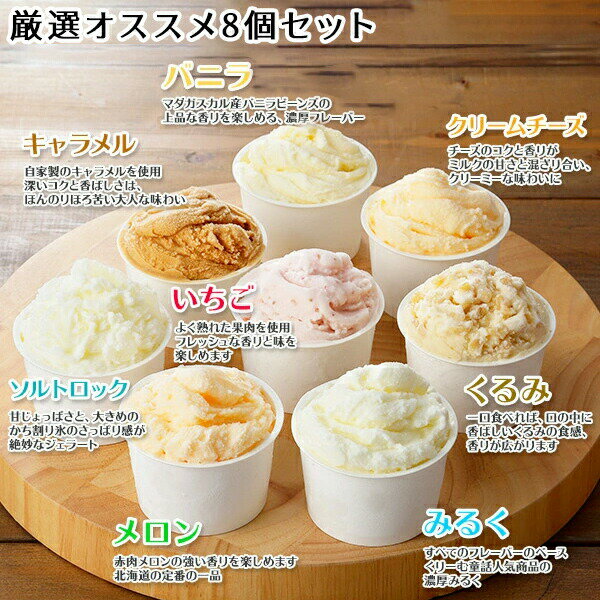 くりーむ童話 ジェラートアイス 8個各セット(スイーツギフト アイス クリーム ギフト 送料無料 お菓子 ホワイトデーのお返し プレゼント 冬ギフト グルメ ご当地アイスクリーム 北海道 お土産 手土産 食べ物 誕生日プレゼント gift set 北国からの贈り物)