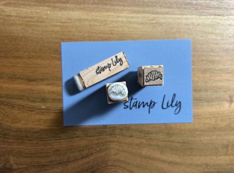 【送料無料】 消しゴムはんこ クロワッサン 手作り ハンドメイド かわいい