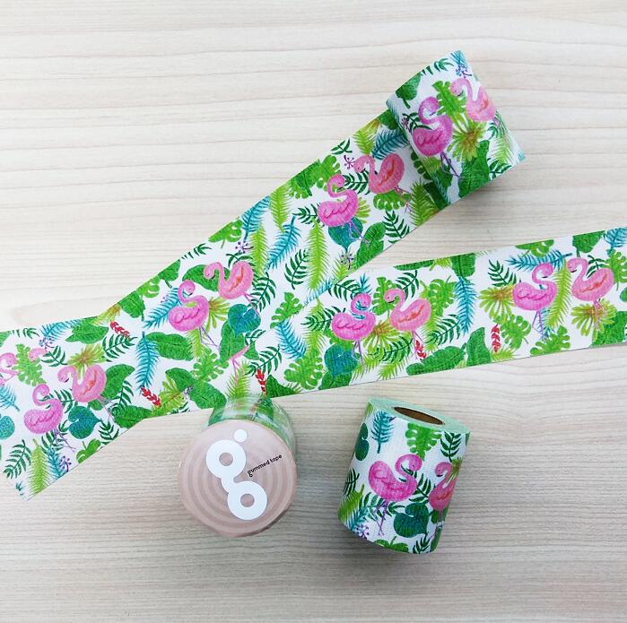 【送料無料】 養生テープ かわいい フラミンゴ 3巻セット 50mm 5M デザイン おしゃれ マスキング 梱包 包装 台風 ガラス飛散防止 防災 DIY アウ...