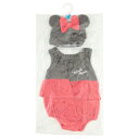 【送料無料】ディズニー 帽子付きロンパス ミニー 70cm・80cm(ミニーマウス ロンパース ベビー用品 男女兼用 ベビー服 ギフト プレゼント 贈り物 出産...