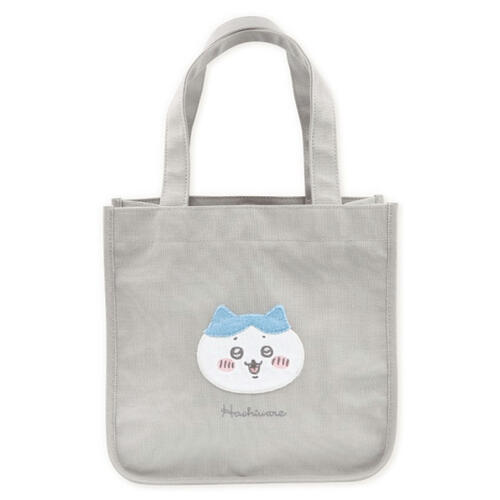 ちいかわ ふわふわワッペン ミニトート ハチワレ ライトブルー（ナガノ トート お稽古 習い事 塾 サブバッグ ギフト プレゼント 誕生日 入学祝 入園祝 新生活）【メール便対応】のサムネイル