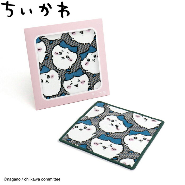 ちいかわ シェニール織タオルハンカチ ハチワレいっぱい ブルー（ナガノ イラストレーター ギフトケース入り 箱入り 母の日 誕生日 プレゼント ギフト）[宅配便配送（メール便とネコポスは不可）]のサムネイル