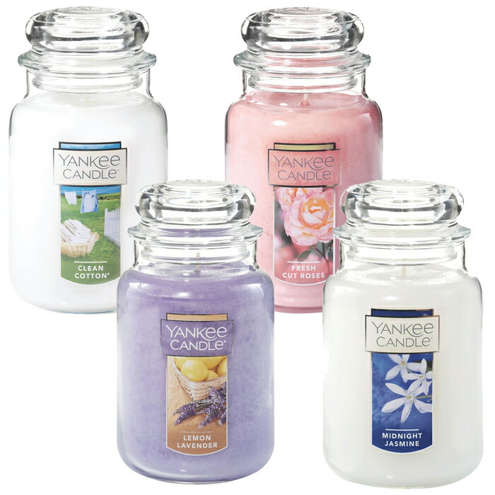 ヤンキーキャンドル ギフト YANKEE CANDLE ヤンキーキャンドル ジャーL 香り全4種（燃焼時間：110～150時間 ルームフレグランス）【送料無料（沖縄県・離島は配送不可）】【お取り寄せ商品】240112