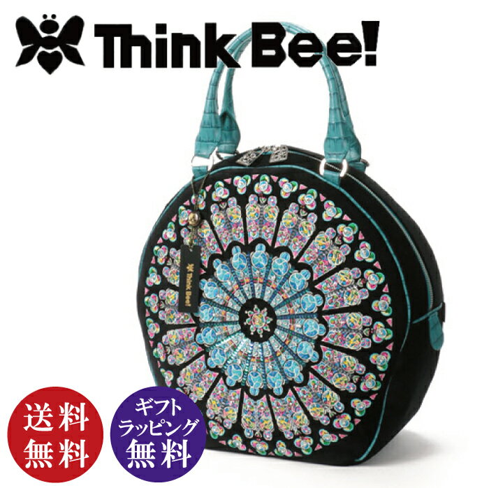 楽天セレジオーネ（インテリア雑貨）Think Bee！（シンクビー！）ノートルダムラージバック（チャーム付 トートバッグ ステンドグラス 刺繍 ビーズ）【送料無料（沖縄県・離島は除く）】【お取り寄せ商品】240330