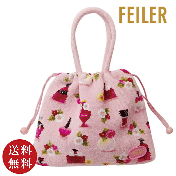 楽天セレジオーネ（インテリア雑貨）【正規品】FEILER（フェイラー）フレグランスローズ 手付き巾着 ピンク（FRR232015）【送料無料】【メール便対応】