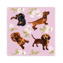 cococi wanko ダックスフント シェニール織 タオルハンカチ(イヌ 犬 いぬ ダックスフンド シュニール織)【メール便対応】【お取り寄せ商品】