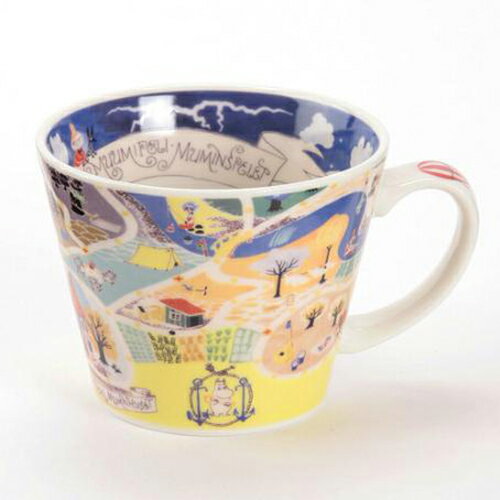 ムーミン スープマグ（マグカップ）マップ[宅配便配送（メール便とネコポスは不可）]【お取り寄せ商品】240606