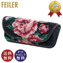 【正規品】FEILER(フェイラー)ローズアダージョ メガネケース ネイビーブルー(ROA212034) (メガネ拭き付 新生活 就職 入学 母の日 誕生日 お...