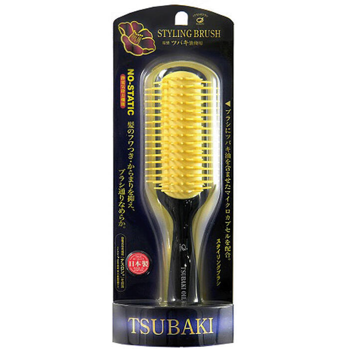 【IKEMOTO】椿油配合 スタイリングブラシ（ツバキ ヘアケア 静電気除去）[宅配便配送（メール便とネコポスは不可）]