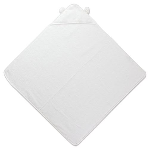 【白雲(HACOON)】 おくるみ フード付き ホワイト (雲の上のタオル/今治タオル)【お取り寄せ商品】[宅配便配送(メール便とネコポスは不可)