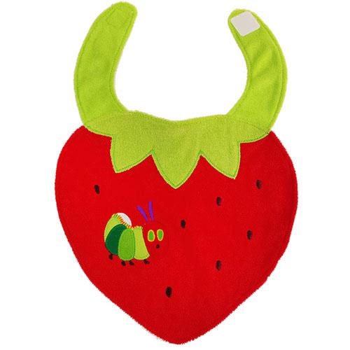 はらぺこあおむし いちごスタイ (エプロン/よだれかけ/まえかけ)【メール便対応】のサムネイル