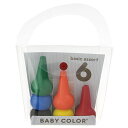 BABY COLOR CRAYON ベビーコロール クレヨン ベーシック 6色 (画材 お絵描き なめても安全な材質!)[宅配便配送(メール便とネコポスは不可)...