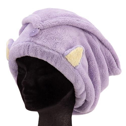 【送料無料】【Zooie/ズーイ】ヘアターバン ねこ パープル（猫/ネコ/ヘアキャップ）【メール便対応】※送料込み価格のサムネイル