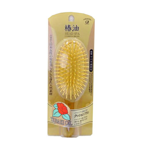 【IKEMOTO】椿油 ヘッドスパ クッションブラシ（ツバキ/ヘアケア）