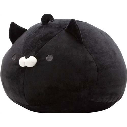 【おかえり園田くん】まるもち 丸もちクッション2 すぺしゃる 黒ネコ （new/黒部くん/黒猫/ネコ/抱き枕）HUGぐるみ[宅配便配送（メール便とネコポスは不可）]