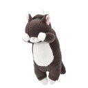 くびねっこ つままれちゃった リール付パスケース クロネコ(黒猫 ねこ 猫 ぬいぐるみ カードケース 小物入れ コインケース ギフト プレゼント 贈り物 誕生日...