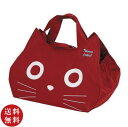 送料無料【たまちゃん】フェイスコンビニバッグ レッド(猫/ねこ/ネコ/エコバッグ/ショッピングバッグ)【メール便対応】※※送料込み価格