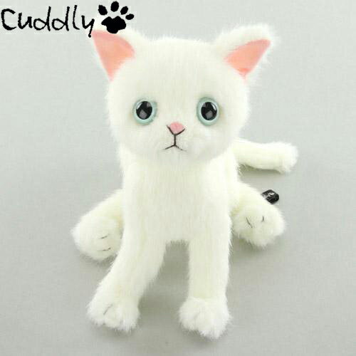 Cuddly ドロップス 白猫ぬいぐるみ中古品
