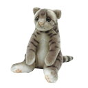 すわっちぃZOO にゃんこ ミニ サバトラ ぬいぐるみ(ねこ ネコ プレゼント ギフト 贈り物 母の日 誕生日 新生活 就職 進級 進学 お祝い)[宅配便配送(...