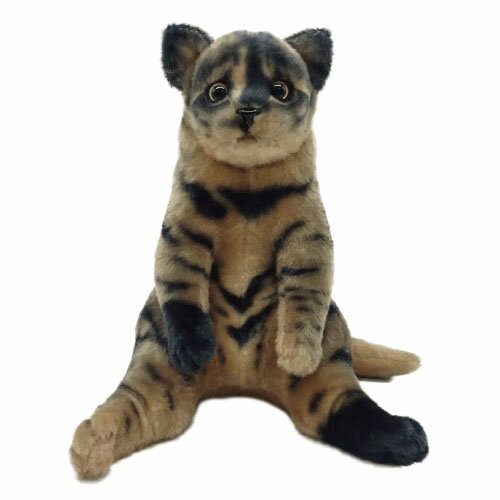すわっちぃZOO にゃんこ さび猫 ぬいぐるみ（ねこ ネコ プレゼント ギフト 贈り物 母の日 誕生日 新生活 就職 進級 進学 お祝い）[宅配便配送（メール便とネコポスは不可）]【お取り寄せ商品】230630のサムネイル