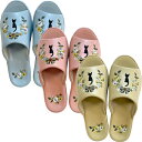 ATSUKO MATANO(マタノアツコ)スリッパ PU 子猫のリース ベージュ・ピンク・スカイブルー(ねこ 黒猫 ルームシューズ 室内履き ギフト プレゼント...