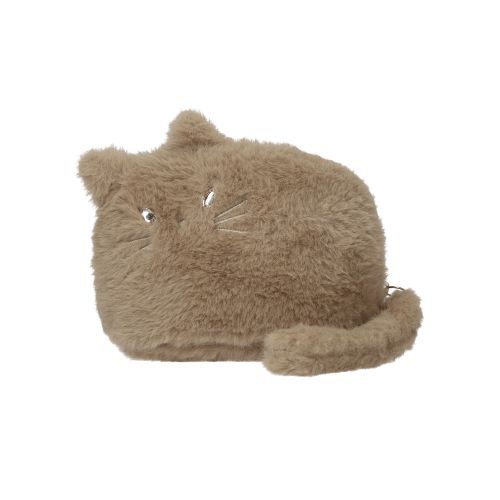 モコモコ猫ファー マチ付きポーチ【メール便対応】【お取り寄せ商品】 2
