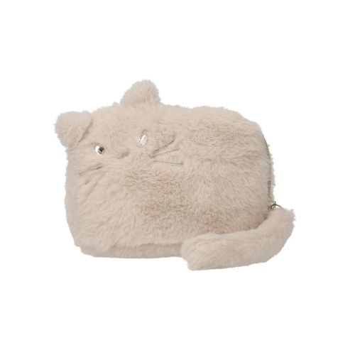 モコモコ猫ファー マチ付きポーチ【メール便対応】【お取り寄せ商品】 3
