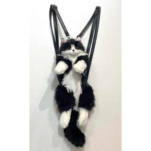 【Chongker】ぬいぐるみバックパック ハチワレ （ねこ ネコ 猫 はちわれ リュック 箱入り ボックス付き）【送料無料】【※北海道、九州地方、沖縄県、離島は配送不可商品です】