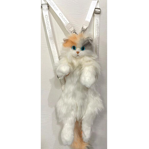 【Chongker】ぬいぐるみバックパック 天使のみけ （三毛 ねこ ネコ 猫 リュック 箱入り ボックス付き）【送料無料】【※北海道、九州地方、沖縄県、離島は配送不可商品です】