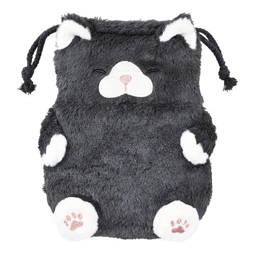 Rakuten - ねこ肯定感 巾着 くろねこのまぐろ（黒猫 クロ ねこ ネコ プレゼント ギフト 贈り物 母の日 誕生日 新生活 就職 進級 進学 お祝い）【お取り寄せ商品】