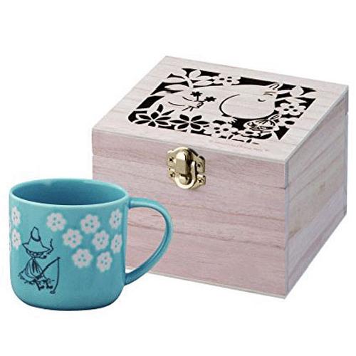 ムーミン 木箱入りマグ スナフキン ブルー【お取り寄せ商品】