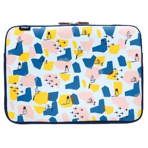 ムーミン パソコンケース shapes ピンク×ブルー（iPad 14インチPC A4 クッション素材）[宅配便配送（メール便とネコポスは不可）]