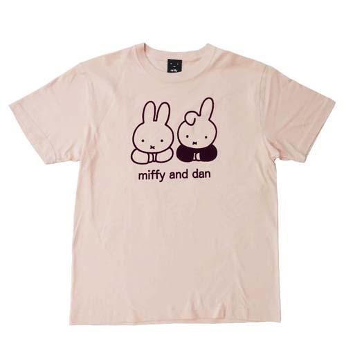 【ディック・ブルーナ】ミッフィー Tシャツ Mサイズ ミッフィー＆ダーン ナチュラル オフホワイト【メール便対応】